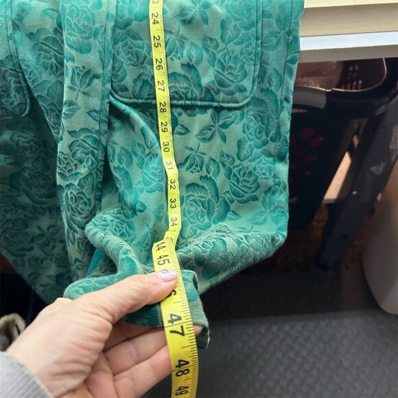 Victoria's Secret Vintage Gold Label Green Floral Robe Women's P/S Small - Picture 9 of 9